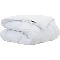 vidaXL Couette d'hiver blanche 220 x 155 x 0 cm en polyester