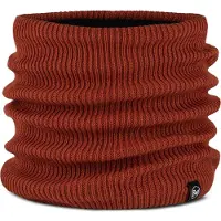 Buff Knitted & Fleece Neck Warmer Marron,Orange