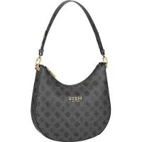 GUESS Femmes, Sac à main, Sac à main Fynna Hobo, Gris