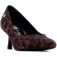 Xti pour femme. 14470401-LEOPARDO Chaussures 144704 marron (38), Tissu, 5 à 8 cm, Aucun, Casuel, Fête, Imprimé animal, Classique