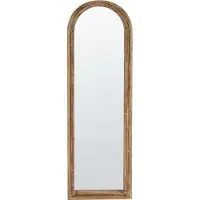 Beliani Miroir COIGNY 55 cm 170 cm Bois Marron clair