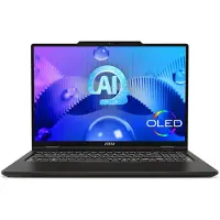 MSI Venture 16 AI A1MG-001NL - Laptop - 16 inch - 120 Hz (9S7-261221-001) (16", 1000 Go, 16 Go, Pavé numérique, Intel Core Ultra 7 155H), Ordinateur portable, Gris
