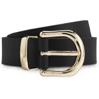 HUGO Ceinture en cuir italien avec pointe dorée