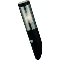 Searchlight Lampe d'extérieur noire Batton avec capteur