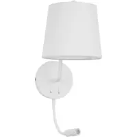 Lyora Lampe de chevet Sage blanc