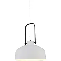 Artdelight Suspension blanche Mendoza Ø 37,5 cm