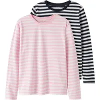TWO SOON T-Shirt bleu nuit / rose / rose clair / blanc