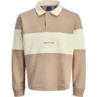 Jack & Jones Sweat-shirt 'JORNorrebro' ivoire / moka