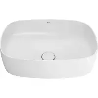 Roca Lavabo Inspira Soft – 500 x 370 mm – Octogonal – Blanc (370 mm, 500 mm)