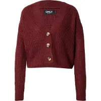 ONLY Cardigan 'ONLCarol' rouge foncé