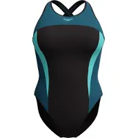 Speedo Maillot de bain Eco+ Hi Neck Splice Crossback Femmes