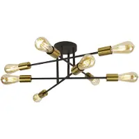 Searchlight Plafonnier, noir, L 54 cm, ARMSTRONG