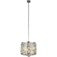 Searchlight BIJOU 3-flamme chrome Lampe à suspendre avec verre en cristal