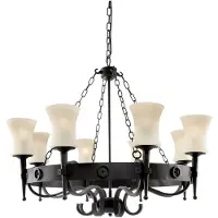 Searchlight Lampe suspendue Château Cartwheel Ø 88 cm