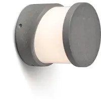 Faro Block - applique murale - Ø 14,7 x 13,5 cm - IP65 - gris