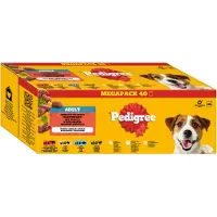 Pedigree 40x100g Sélection mixte en gelée (4 variétés) nourriture humide pour chien