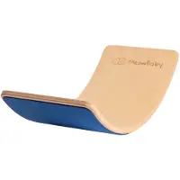 Meowbaby Planche D'équilibre Pour Enfants 80x30cm, Balance Board Avec Feutre Bleu