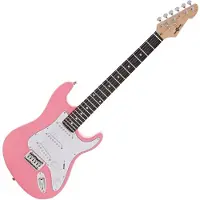Gear4Music 3/4 LA Electric Guitar by Pink