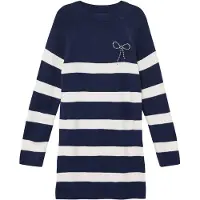 s.Oliver Robe bleu marine / blanc
