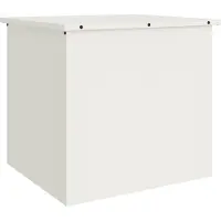 vidaXL Boîte de rangement pour jardin en acier galvanisé, 55 x 50,5 x 50 cm, capacité de 117 litres