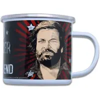 Blechwaren Fabrik Braunschweig Bud Spencer Tasse en émail The Legend, Tasse, Multicolore