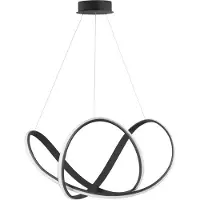 Nova Luce Suspension design Apus noir Ø 70cm