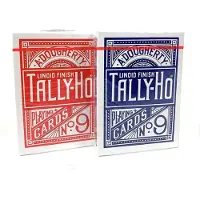 Sonstige Verlage Vélo – Cartes à jouer Tally-Ho Fan Back (Rouge / Bleu)