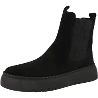 Gabor Bottines à lacets 'Schnürstiefel Damen 73-540-17 Echtleder in schwarz' noir