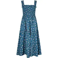 Apricot Robe bleu / vert / rose