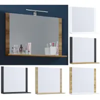 VCM Miroir de salle de bain Miroir mural Miroir suspendu Salle de bains Lendas Tablette Miroir de salle de bain Miroir mural Miroir suspendu Salle de bains Lendas Tablette