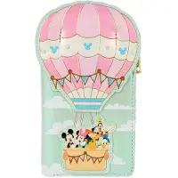 Loungefly Mickey & Friends Hot Air Ballon Wallet Rose Homme