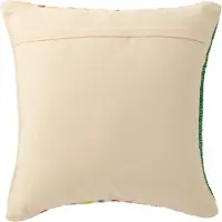 J-Line Coussin cocoon lignes coton mix