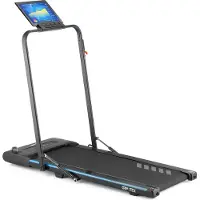 Gymtek Tapis de course pour la maison, Walking Pad, Treadmill - jusqu'à 110 kg, 10 km/h - Pliable, 6 programmes d'entraînement, écran LCD - Fitness, Home Gym
