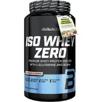 BiotechUSA Poudre de protéines Iso Whey Zero au goût de fraise, 908 g, BiotechUSA