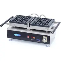 Maxima Digital Waffle Iron Classic Rotatable 2 Pieces, Gaufrier, Rouge