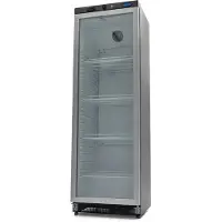 Maxima - Réfrigérateur Gastro - 400 l - Noir - avec porte vitrée