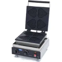 Maxima Waffle Maker 4 Pieces Lollipop Hearts Waffle