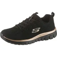 SKECHERS Baskets basses 'Graceful Get Connected' or / noir