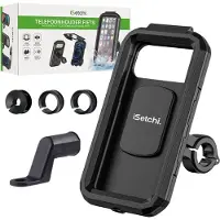 ISetchi Support de téléphone pour vélo - - Étanche - Anti-choc - Noir