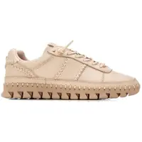 Carmela pour femme. 16252803-BEIGE Baskets en cuir 162528 beige (38), Plat, Lacets, Casuel