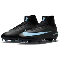 Nike Zoom SUPERFLY 10 PRO FG, noir/bleu glacier, noir/bleu glacier, taille 42