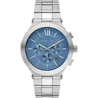 Michael Kors Montre à affichage analogique 'BILLIE' bleu clair / argent