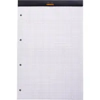 Rhodia Bloc agrafé 80 feuillets Perfo N°20 Q5 Noir