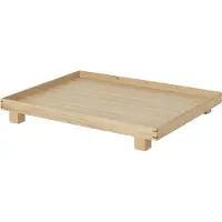 Ferm Living Bon Plateau en Bois - Chêne Fumé, Small Oak | Large