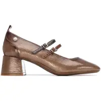 Xti pour femme. 14425501-BEIGE Chaussures 144255 marron (39), 3 à 5 cm, Boucle, Casuel, Fête, Classique, Vernis