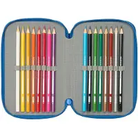Safta Sac à tout faire Superman bleu 12,5 x 19,5 x 5,5 cm 37 pièces