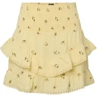 Pieces Jupe 'PCThea' jaune / jaune clair / vert foncé