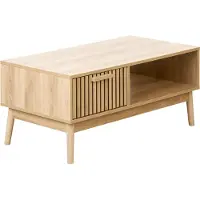 Beliani Table Basse Lynwood Bois Clair