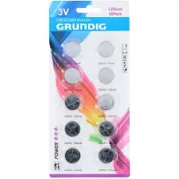 Nobrand Ensemble de piles plates au lithium CR2016/2025/2032 GRUNDIG 10el