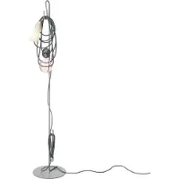 Foscarini Lampadaire , Filo, Gris, Salon / séjour, Métal, Design